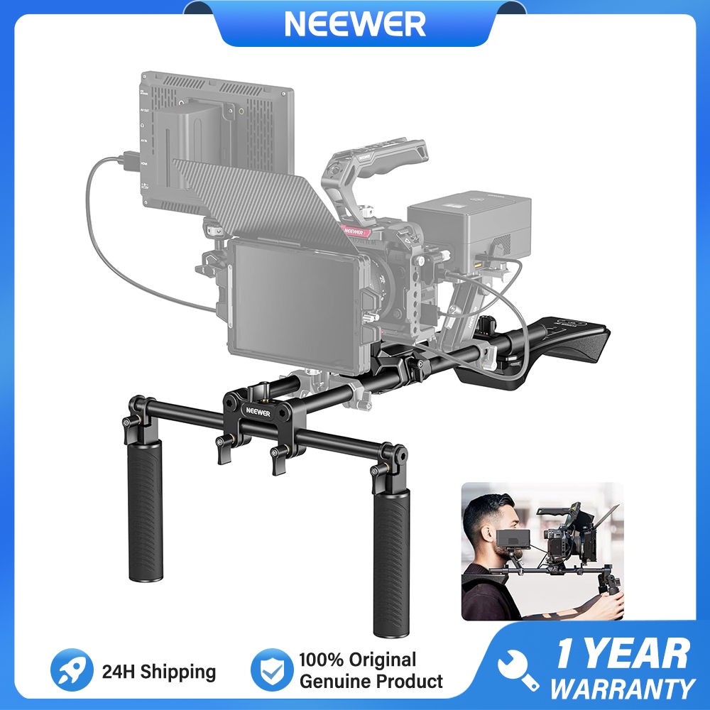 NEEWER SR007 Shoulder Mount Video Rig เข้ากันได้กับ SmallRig Follow Focus