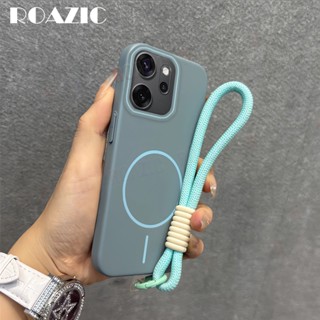 เคสโทรศัพท์แม่เหล็กหรูหราเข้ากันได้สําหรับOPPO Reno 14F 14 P…