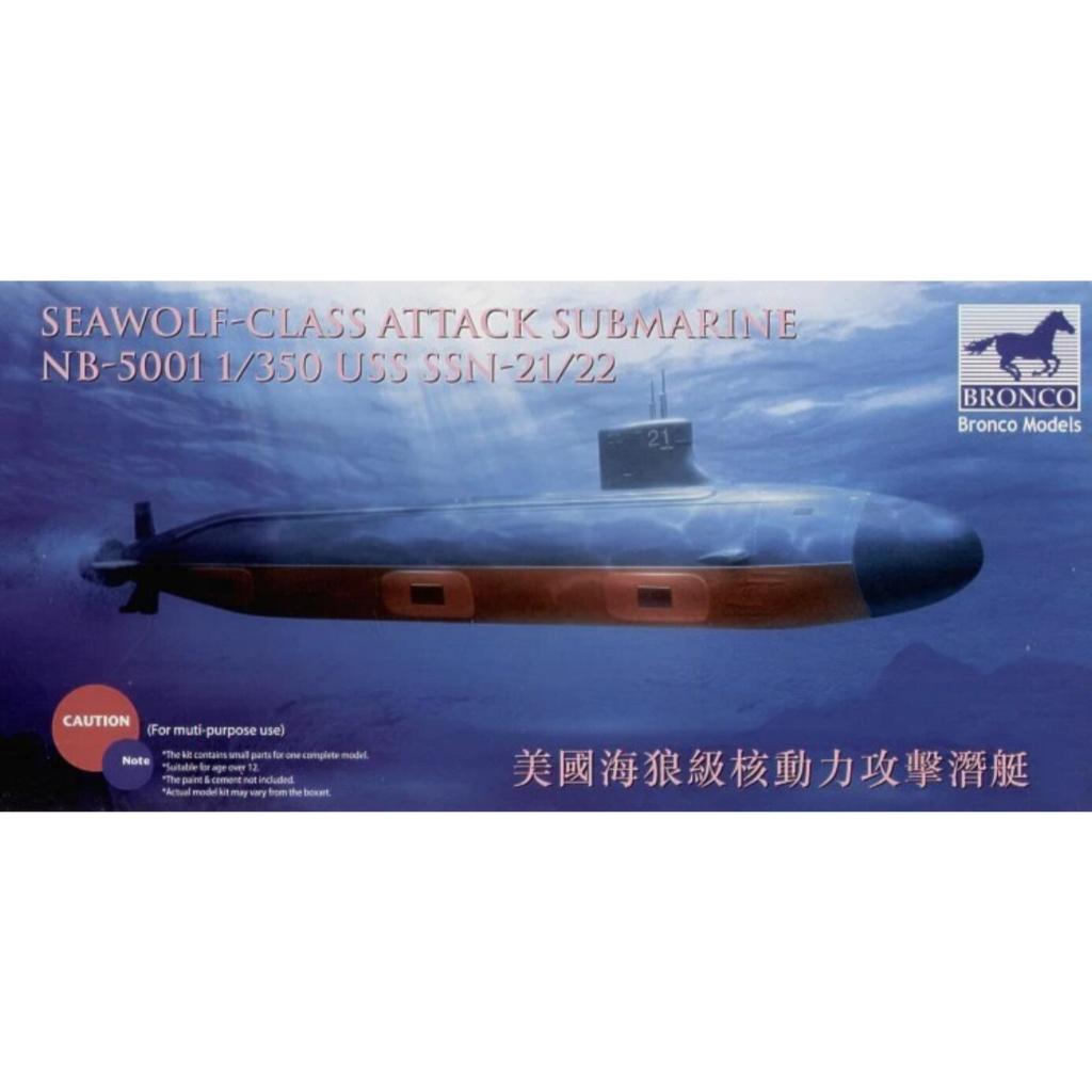 Bronco 1/3501 USS SSN-21/22 Sea-Wolf Attack Submarine
