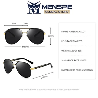 Menspe Shades แว่นกันแดดโพลาไรซ์ขนาดใหญ่สําหรับผู้ชายกลางแจ้งดวงอาทิตย์แว่นตา 100% ป้องกันรังสียูวีน้ําหนักเบาแว่นตากรณี
