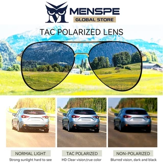 Menspe Shades แว่นกันแดดโพลาไรซ์ขนาดใหญ่สําหรับผู้ชายกลางแจ้งดวงอาทิตย์แว่นตา 100% ป้องกันรังสียูวีน้ําหนักเบาแว่นตากรณี