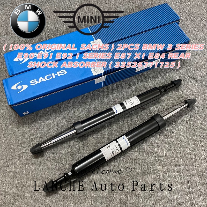 33526771725 ( SACHS ของแท้ 100% ) 2PCS REAR SHOCK ABSORBER BMW 3 SERIES E90 E91 E92 1 SERIES E87 X1 