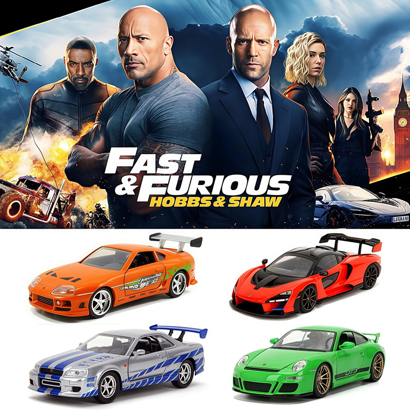 Jada Fast & Furious รถรุ่น 1:32; Jada Speed King; Nissan; Toyota; Porsche; Mazda; Han RX-7 ยาว 13 ซม
