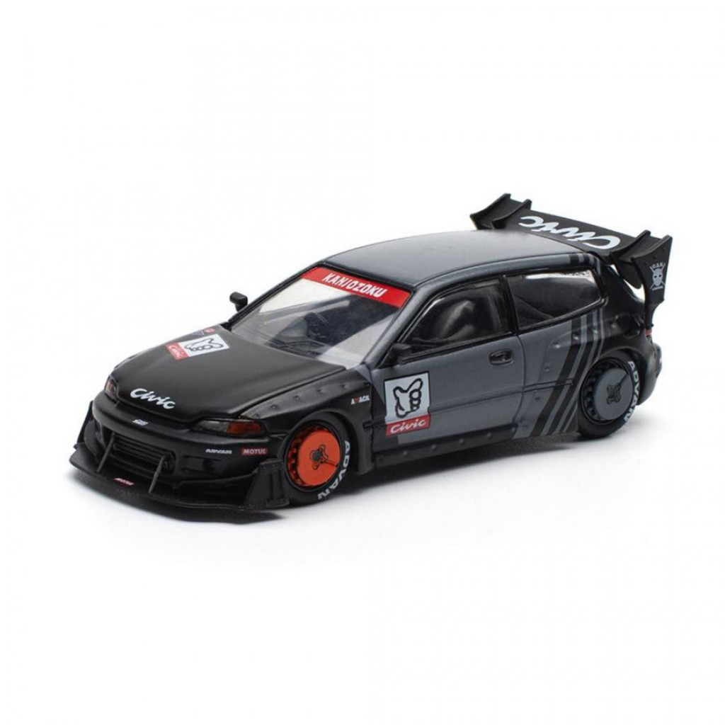 ป๊อปเรซ ราคา640163 1/64 PANDEM CIVIC EG6 KANJOZOKU รถโมเดลสเกลDiecast