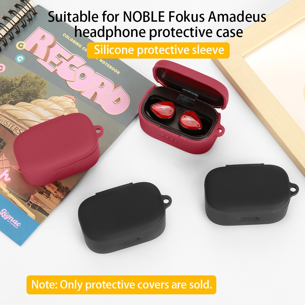 สําหรับ NOBLE Fokus Amadeus เคสป้องกันหูฟัง ปลอกซิลิโคนยางเรียบง่ายป้องกันการล่มสลายป้องกันรอยขีดข่ว