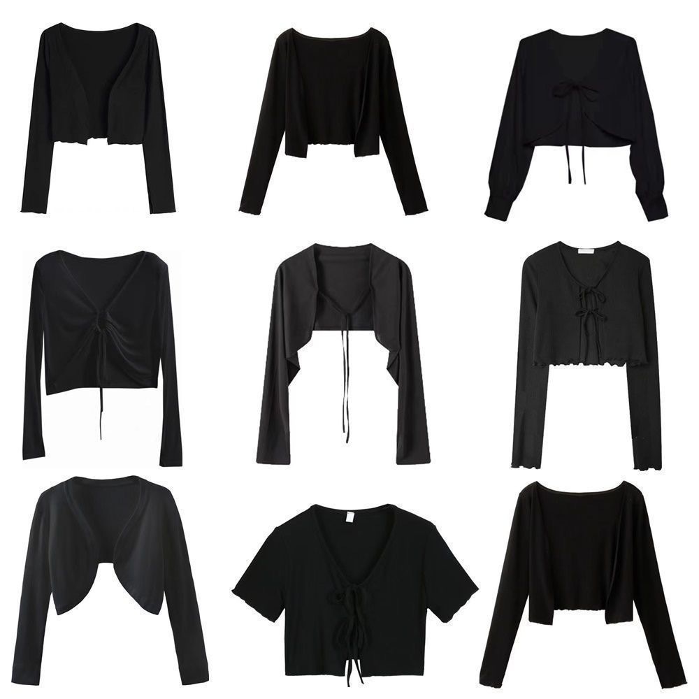 【WJZ】เสื้อคาร์ดิแกนกันแดดแขนยาวลำลองแฟชั่นสำหรับผู้หญิง【PDD】