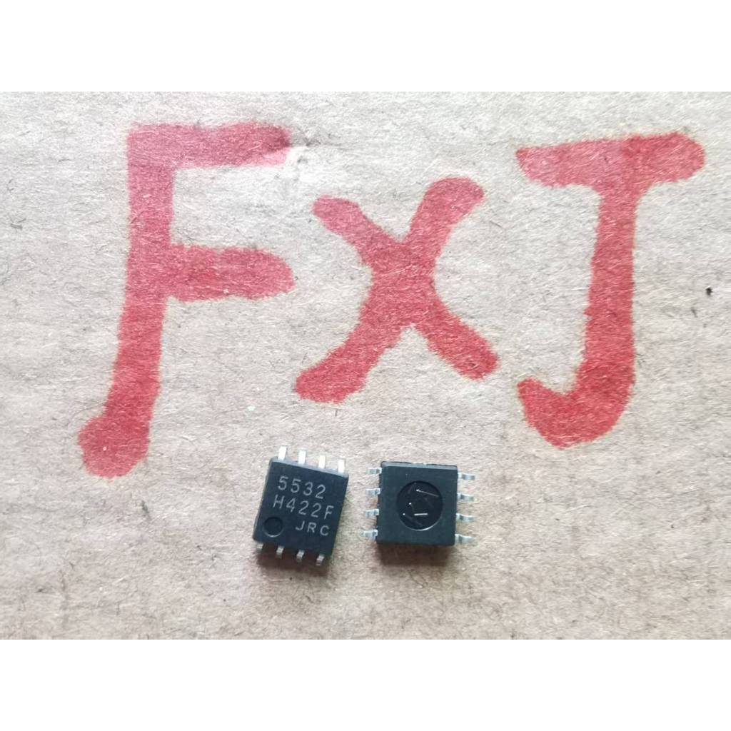 ((5 ชิ้น) NJM5532MD JRC5532MD 5532 SOP-8 เดิม. แพทช์ JRC5532M