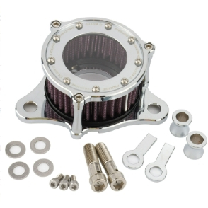 ตัวกรองอากาศอลูมิเนียมใส ดัดแปลง สําหรับ Harley Sportsman XL883 1200 X48 - รูปที่ 7