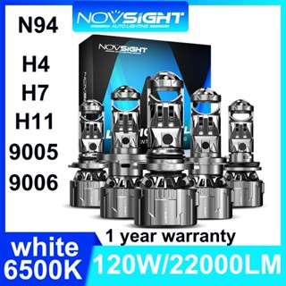 Novsight RHD N94 2 ชิ้น 6000K ​​White120w 22000LM รถ Mini H4…