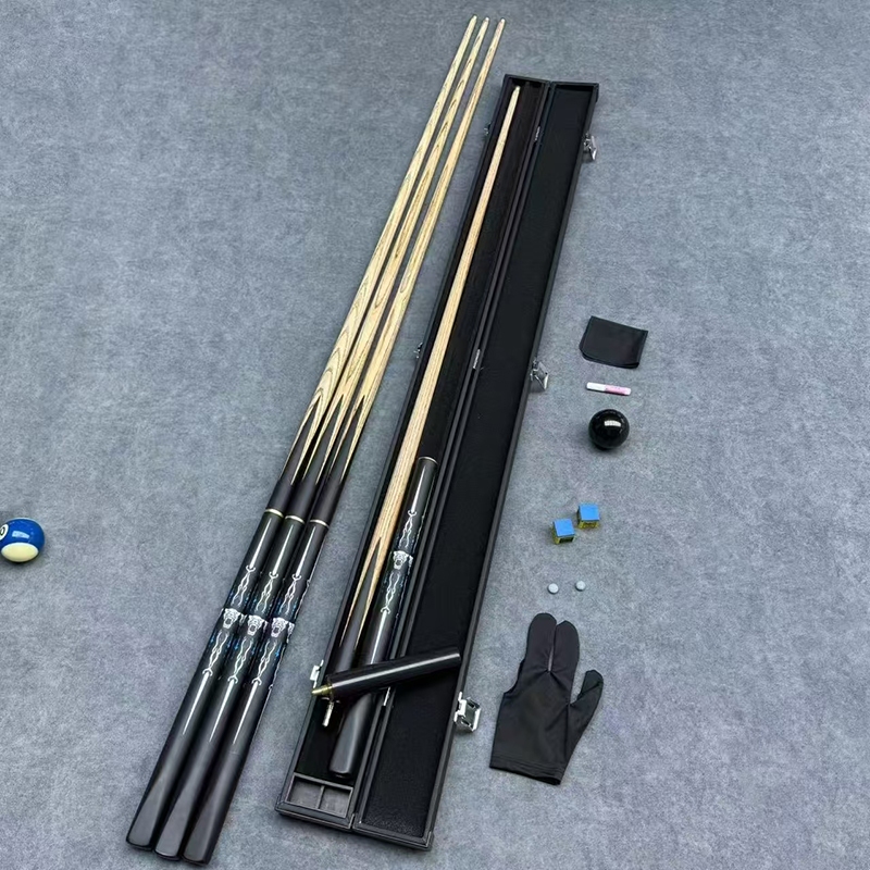 คิวสนุกเกอร์ หัวคิว 9.5mm แบบแยก 3/4 ส่วน พกพาสะดวก ทำจากไม้เนื้อแข็งคุณภาพสูง