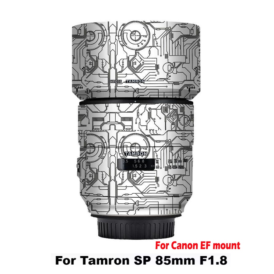 สติกเกอร์ที่กําหนดเองสําหรับ Tamron SP 85 มม.F1.8 Di VC USD Decal ผิวกล้องเลนส์สติกเกอร์ไวนิลห่อฟิล์