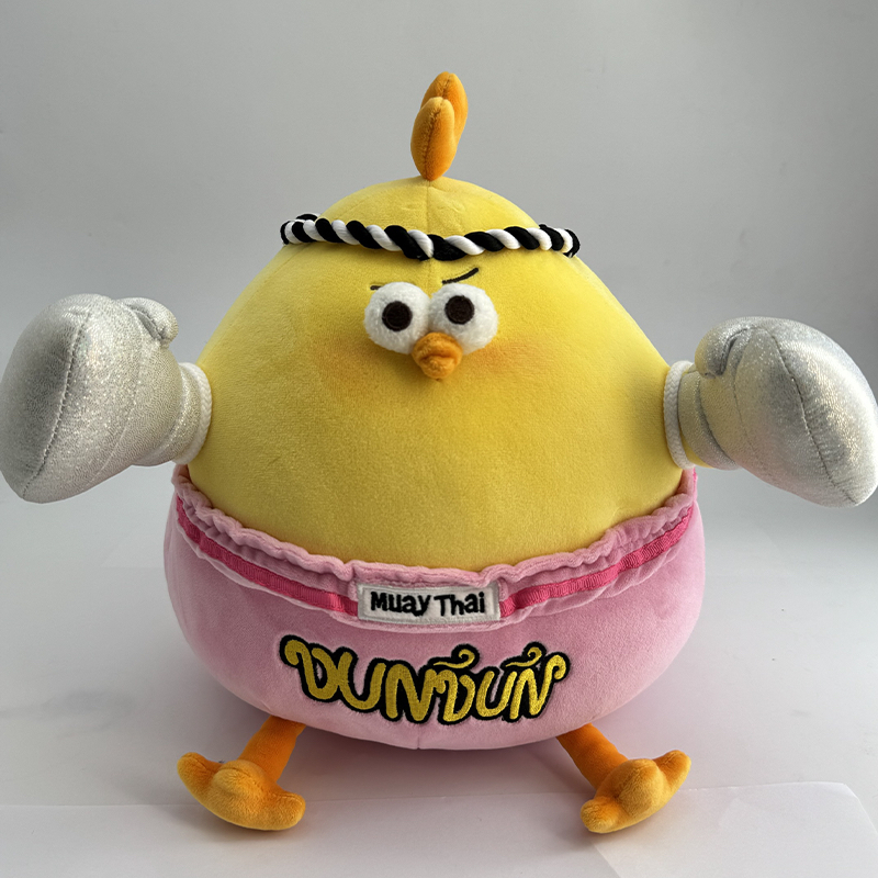 Miniso X Dun Chicken Series ตุ๊กตามวยไทย Dundun Chicken 10 นิ้ว