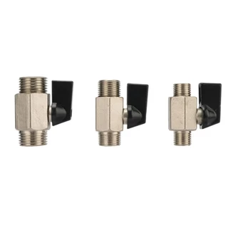 1/8" 1/4 "3/8" 1/2 "BSP เกลียวมินิทองเหลืองบอลวาล์วเครื่องอัดอากาศวาล์วสําหรับ Air, น้ํามันและน้ํา