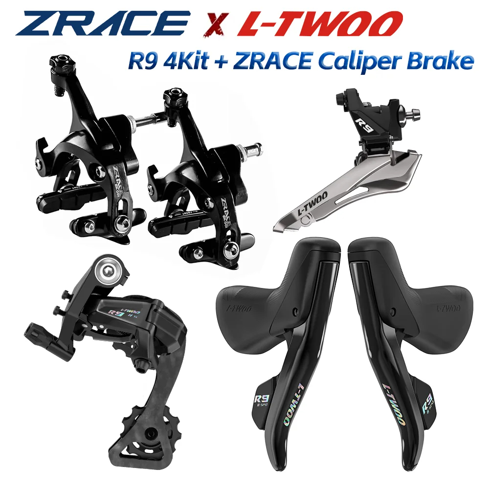 LTWOO R9 2x11 ความเร็ว, 22s Road 5Kit, ZRACE BR-001 เบรคคาลิปเปอร์ + Shifter + สับจานหลัง + ตีนผีหน้