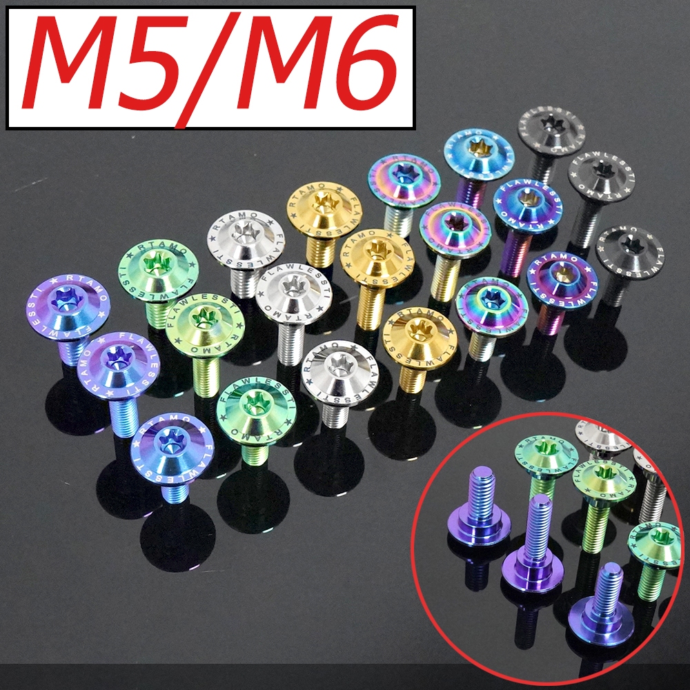 FLAWLESSTI Honda MSX 125 Gr5 Titanium Bolts Bodycover Bodywork Bolts M5 M61512s พร้อมใช้งาน