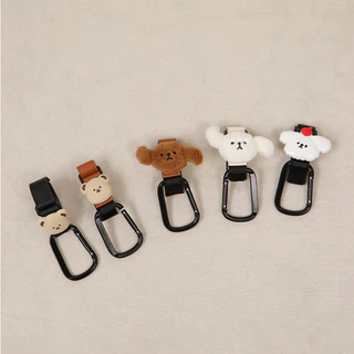 BetterDog น่ารักสัตว์เลี้ยงรถเข็นตะขอน่ารักหมีหัวรูปร่างที่มีประสิทธิภาพโหลด-Bearing Universal กระเป๋า Handy เครื่องมือสุนัขแมว Outing อุปกรณ์เสริม
