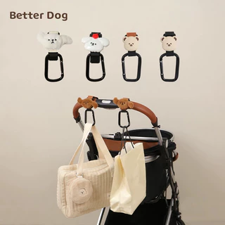 BetterDog น่ารักสัตว์เลี้ยงรถเข็นตะขอน่ารักหมีหัวรูปร่างที่มีประสิทธิภาพโหลด-Bearing Universal กระเป๋า Handy เครื่องมือสุนัขแมว Outing อุปกรณ์เสริม