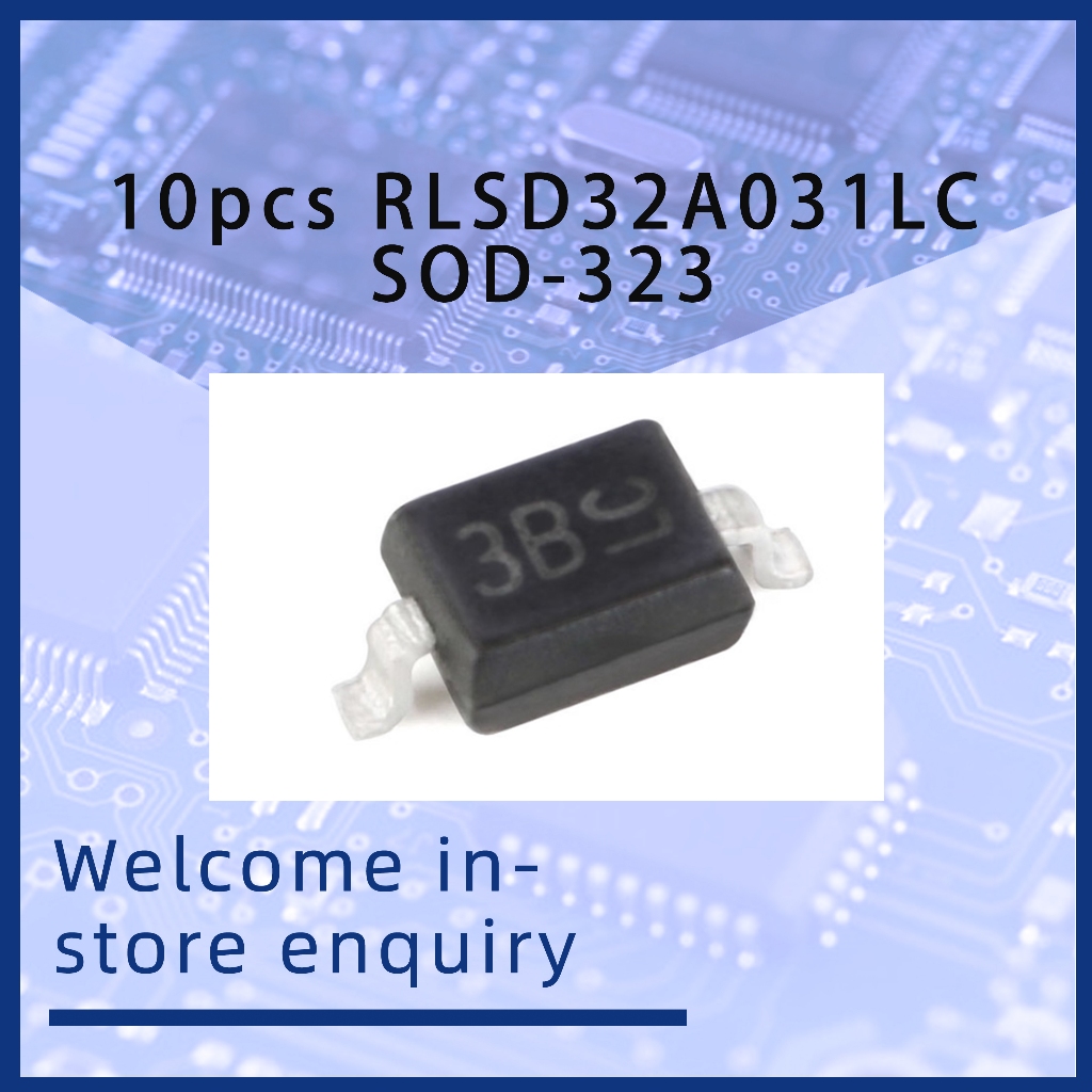 10 ชิ้น RLSD32A031LC SOD-323 3.3V แบบสองทิศทาง 2 ช่องติดตั้งพื้นผิวไดโอด ESD