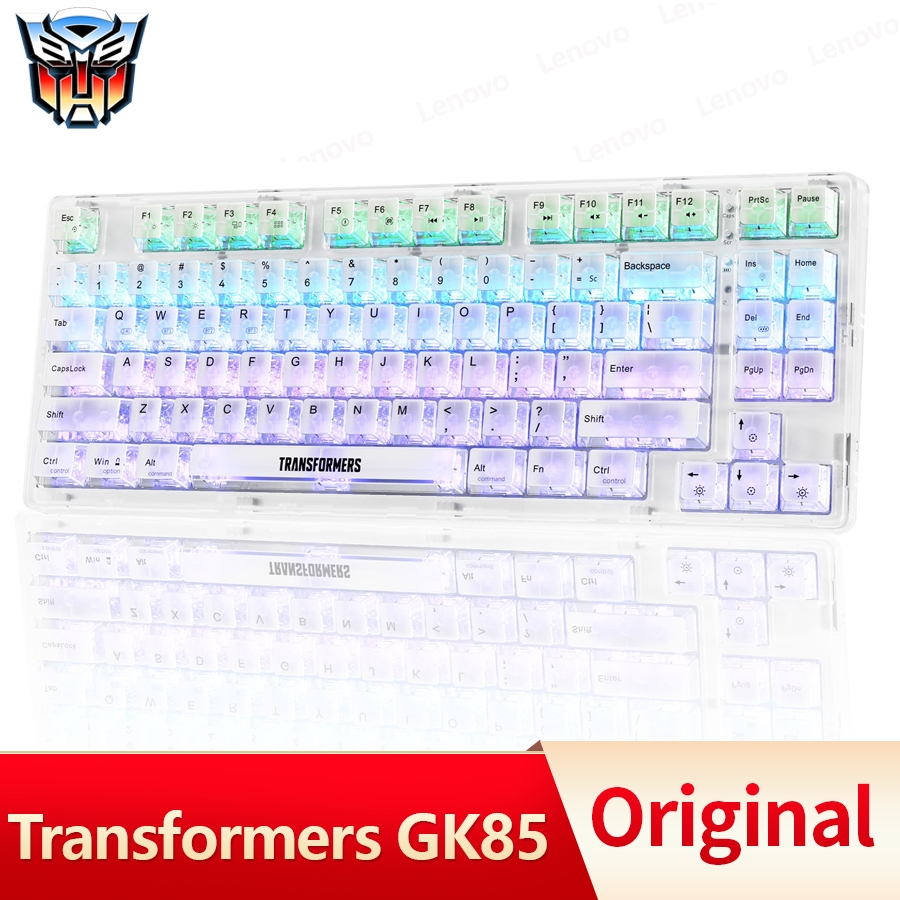 Transformers GK85 คีย์บอร์ดไร้สาย Tri-Mode Mechanical Keyboard 75% คีย์บอร์ดเกมมิ่งมีไฟแบ็คไลท์ RGB