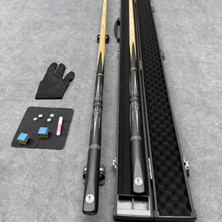 คิวสนุกเกอร์ 3/4 แยกส่วน หัวเรียว 9.8mm พกพาง่าย ลายไม้ตาสวย…