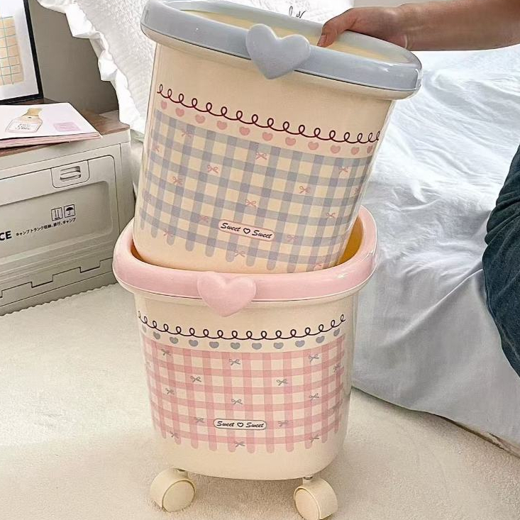 ถังขยะเจ้าหญิง 360°ถังขยะแบบถอดได้ล้อสากล - รูปที่ 5