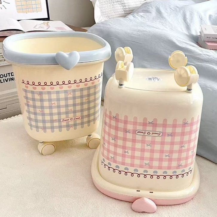 ถังขยะเจ้าหญิง 360°ถังขยะแบบถอดได้ล้อสากล - รูปที่ 6