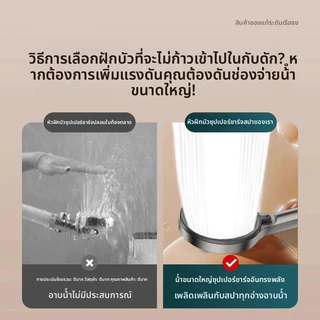 ทีเอสตอง #088-Cหัวฝักบัวหัวฝักบัวแรงดันที่มีประสิทธิภาพสูงสําหรับใช้ในบ้านปรับได้6ระดับปราศจากกลิ่นด้วยการไหลของน้ําที่แข็งแกร่งและอ่อนโยน