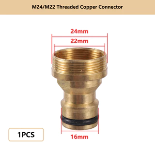 1/2 "3/4" 1" เกลียวทองเหลือง Quick Connector M22/24 หัวนม Fitting Garden ท่อ Quick Connect ก๊อกน้ําอะแดปเตอร์ท่อน้ําเชื่อมต่อ