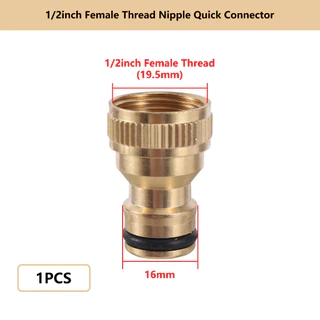 1/2 "3/4" 1" เกลียวทองเหลือง Quick Connector M22/24 หัวนม Fitting Garden ท่อ Quick Connect ก๊อกน้ําอะแดปเตอร์ท่อน้ําเชื่อมต่อ