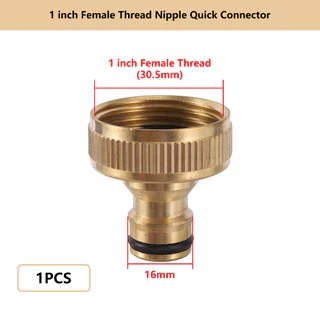 1/2 "3/4" 1" เกลียวทองเหลือง Quick Connector M22/24 หัวนม Fitting Garden ท่อ Quick Connect ก๊อกน้ําอะแดปเตอร์ท่อน้ําเชื่อมต่อ