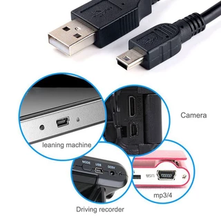 Ready Stock1.8M USB 5 Pin Mini USB Data Charger Cable สําหรับ Ps3 เกมคอนโทรลเลอร์ไร้สายโทรศัพท์ Mp3/Mp4 กล้อง HDD เครื่องบันทึกการขับขี่