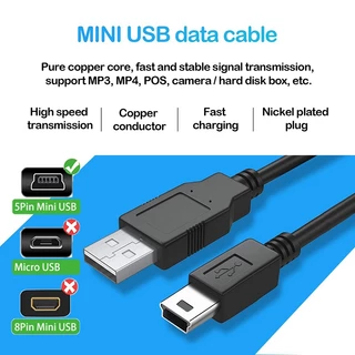 Ready Stock1.8M USB 5 Pin Mini USB Data Charger Cable สําหรับ Ps3 เกมคอนโทรลเลอร์ไร้สายโทรศัพท์ Mp3/Mp4 กล้อง HDD เครื่องบันทึกการขับขี่