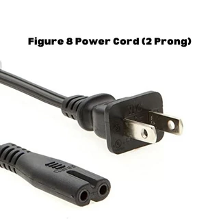 พร้อมสต็อก1.5M สายไฟ AC US UK EU 2 Prong 2 Pin เครื่องพิมพ์สายชาร์จอะแดปเตอร์ PC แล็ปท็อปสายไฟอะแดปเตอร์ PS4 ลําโพง