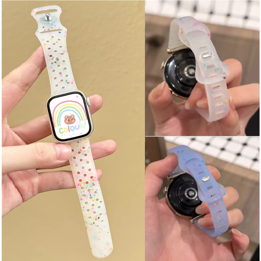 Siliocne Jelly Watch Strap For Redmi Watch 5 active สาย Soft Redmi Watch 5 lite สาย Redmi Watch 5 Strap Adjustable Redmi watch 3 active สาย Redmi watch 3 lite / Redmi watch 3 สาย Redmi Watch 4 Strap /mi band 9 pro/mi band 8 pro/ Redmi Watch 5 active Strap