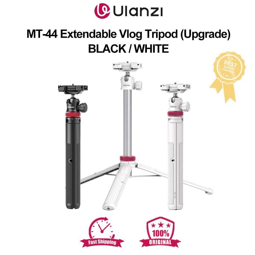 Ulanzi ขาตั้งกล้อง Vlog แบบขยายได้ - สีดํา/ขาว MT-44 AQFX