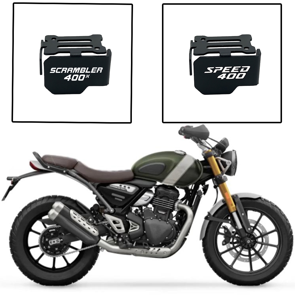 ฝาครอบป้องกันกระปุกน้ํามันเบรกหน้ารถจักรยานยนต์เหมาะสําหรับ Triumph Speed 400 Scrambler 400 X Speed400 Scrambler 400X 2024 2025