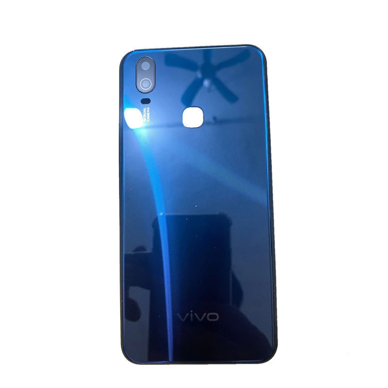 ฝาหลังสําหรับ VIVO Y11 2019 1906 Y12i S5S ฝาครอบแบตเตอรี่ด้านหลังประตูกรณีกรอบกลาง + เลนส์กล้อง + ก้นด้านข้าง