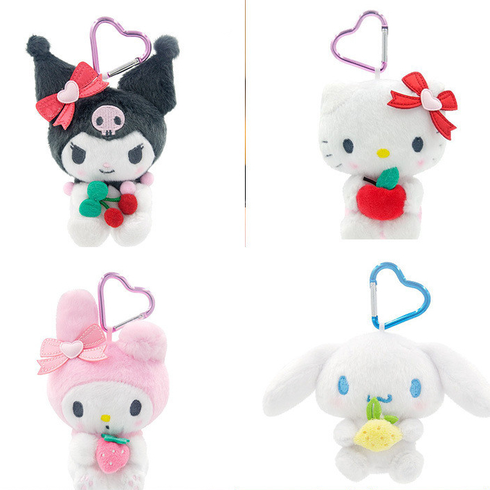 Sanrio Kuromi และ My Melody Plush พร้อมจี้พวงกุญแจสำหรับเด็ก