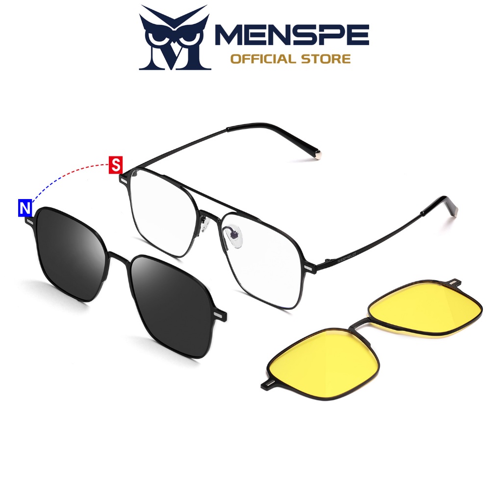 MENSPE แว่นตา TR90 ป้องกันแสงฟ้า สำหรับทั้งผู้ชายและผู้หญิง