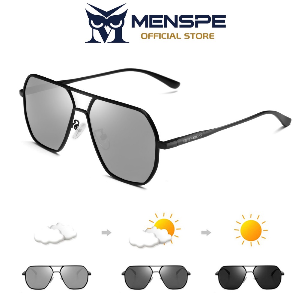 MENSPE ไรซ์กรอบใหญ่สำหรับทุกเพศ MENSPE พร้อมเลนส์ TAC ดีไซน์แฟชั่น