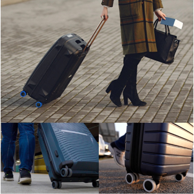 LLuckth ภาษาไทย: ฝาครอบล้อกระเป๋าเดินทาง 8 ชิ้น สุดคุ้ม! หนาเพิ่มขึ้น - เงียบเป็นพิเศษ - ทนทานสุดๆ - รูปที่ 7