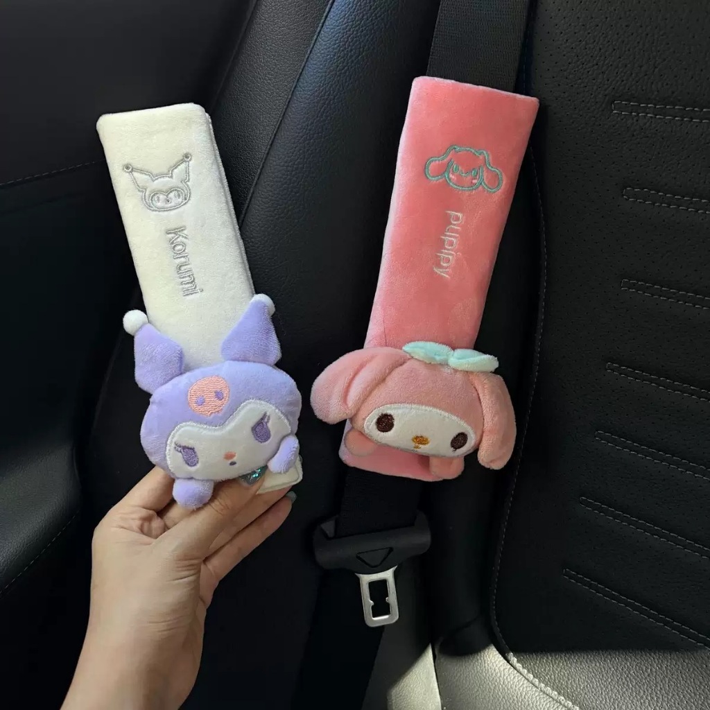 【เรือจากกรุงเทพฯ】มิตซูบิชิ โรโยต้า ฮอนด้า toyota honda sanrio Cinnamoroll melody อุปกรณ์ตกแต่งรถสุดน่ารัก ที่หุ้มไหล่เข็มขัดนิรภัย ปลอกเข็มขัดนิรภัย ที่หุ้มเข็มขัดนิรภัย ลายการ์ตูน แต่งรถ ของตกแต่งรถ