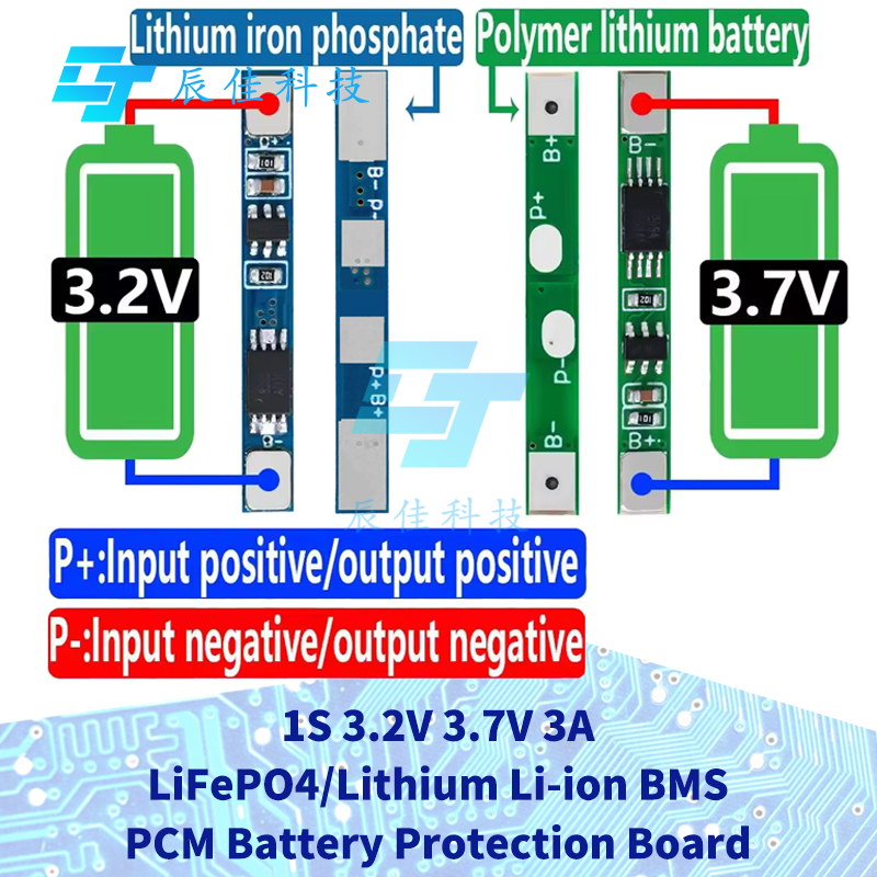 1 ~ 10 PCS 1S 3.2V 3.7V 3A LiFePO4 / แบตเตอรี่ลิเธียม Li-ion BMS PCM แบตเตอรี่ป้องกัน Pcm สําหรับ 18650 32650 แบตเตอรี่แพ็ค