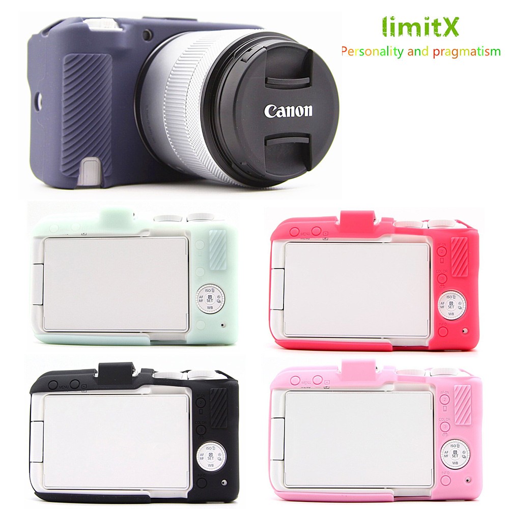 EOS R50V ซิลิโคนเกราะผิวกรณีกระเป๋ากล้องป้องกันสําหรับ Canon EOS R50V