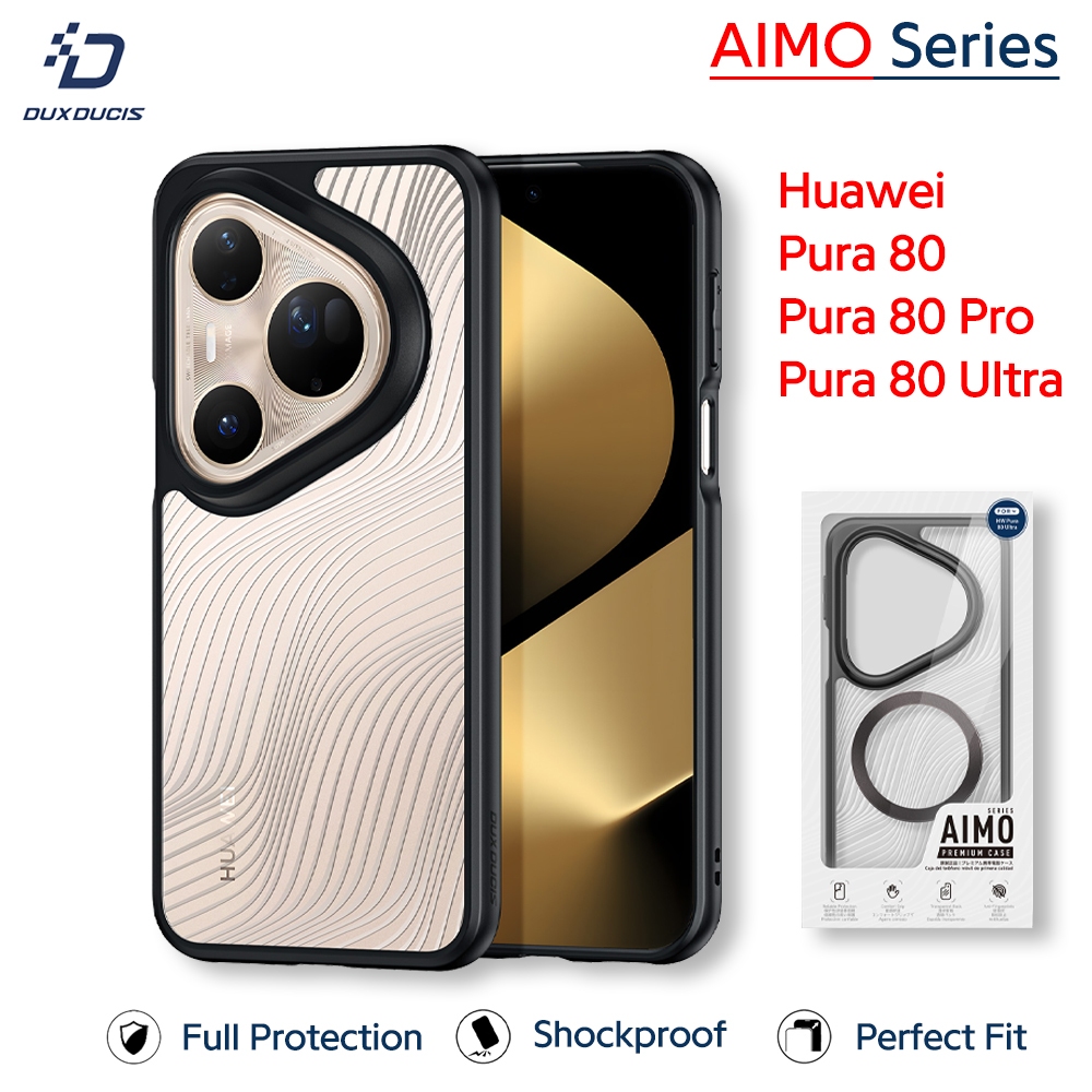 DUX DUCIS AIMO - เคส Huawei Pura 80 / 80 Pro / Pura 80 Ultra - เคสแข็งกันเหลืองใส เคสโทรศัพท์ทนทานกันกระแทกป้องกันรอยนิ้วมือ