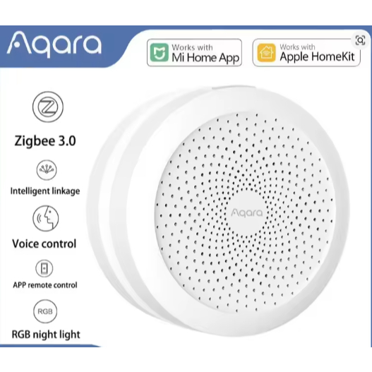 CN รุ่น Aqara M1S HUB Gateway RGB LED Night Light USB E1 Hub Zigbee 3.0 สมาร์ทรีโมทคอนโทรลทํางาน Mij