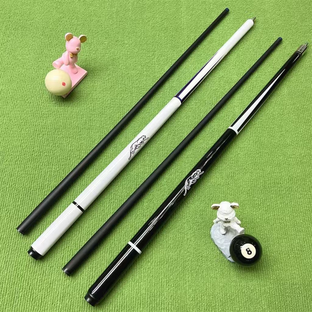 cue stick คิวบิลเลียดอเมริกัน/คิวสนุกเกอร์ แบบให้เลือก คาร์บอน แบบแบ่ง 2 ส่วน