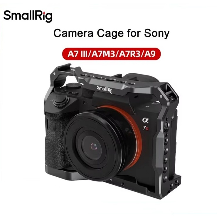 Smallrig DSLR สําหรับ A7 III A7R III A7M3 A9 กล้องสําหรับ Sony A7III Rig พร้อมรองเท้าเย็น Mount 2918