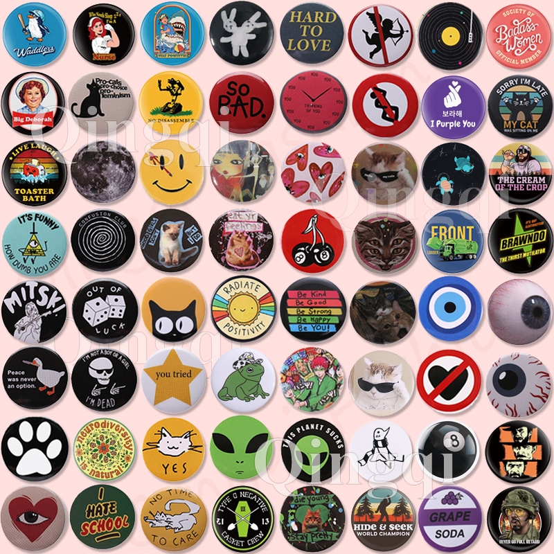 เครื่องประดับ เข็มกลัด รูปกบ แมว เอเลี่ยน เชอร์รี่ 44 มม. แบบสร้างสรรค์ ให้เป็นของขวัญได้