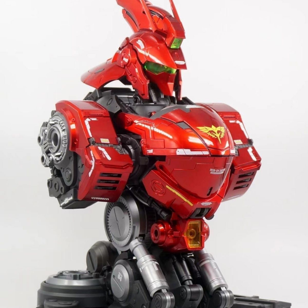 1/35 Sazabi หน้าอกเคลือบพิเศษรุ่นไม่มีแสงไม่มีขาตั้งประกอบรุ่นชุด Gundam Char Aznable สะสม Gunpla Hobby Decor ของขวัญ
